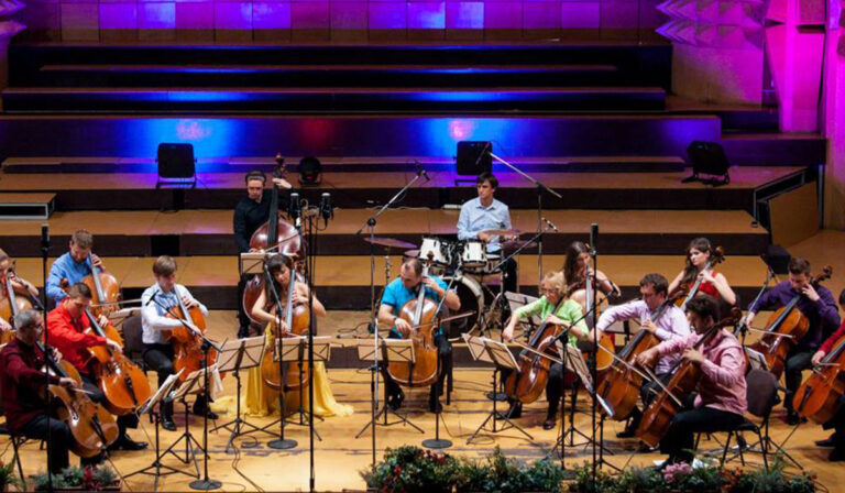 The Violoncellissimo ensemble at the European Council in Brussels